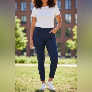 Gap Signature Skinny Ankle Pants Size 18 Navy NWT Career Office Stretch